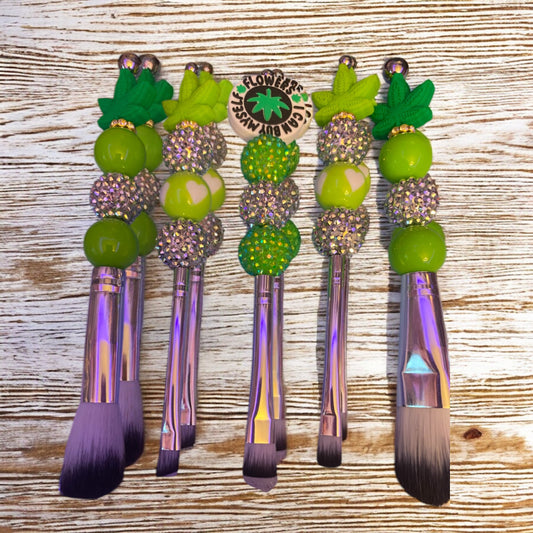 Custom Beaded Makeup brushes